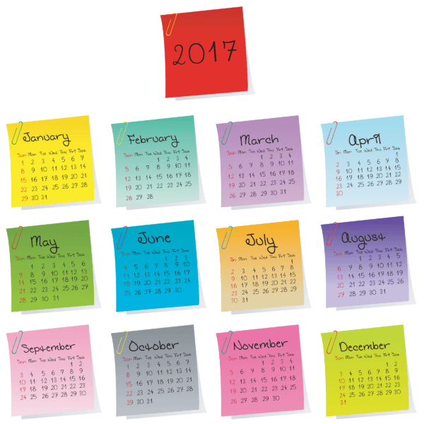 2017-2018 Calendar Dates