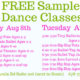 FREE Sample Dance Classes… RSVP Here