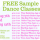 FREE Sample Classes
